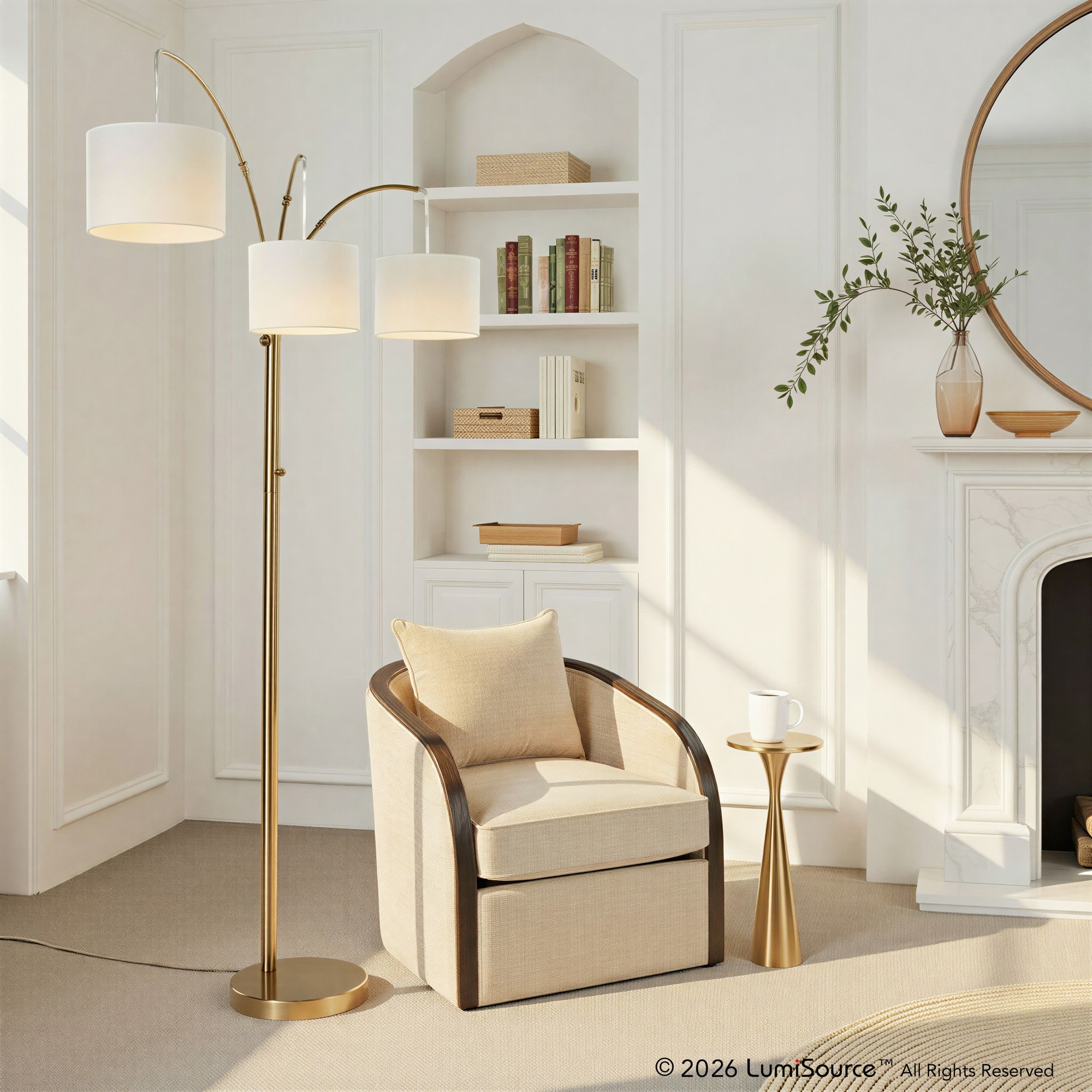 Willow Trio 84" Metal Floor Lamp